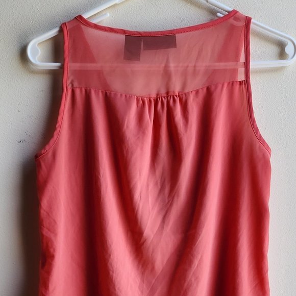 DKNY Jeans Petites Coral Tank Top Size Petite Small - Picture 11 of 12